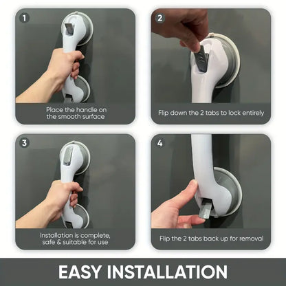 Vacuum Grip Bathroom Safety Bar