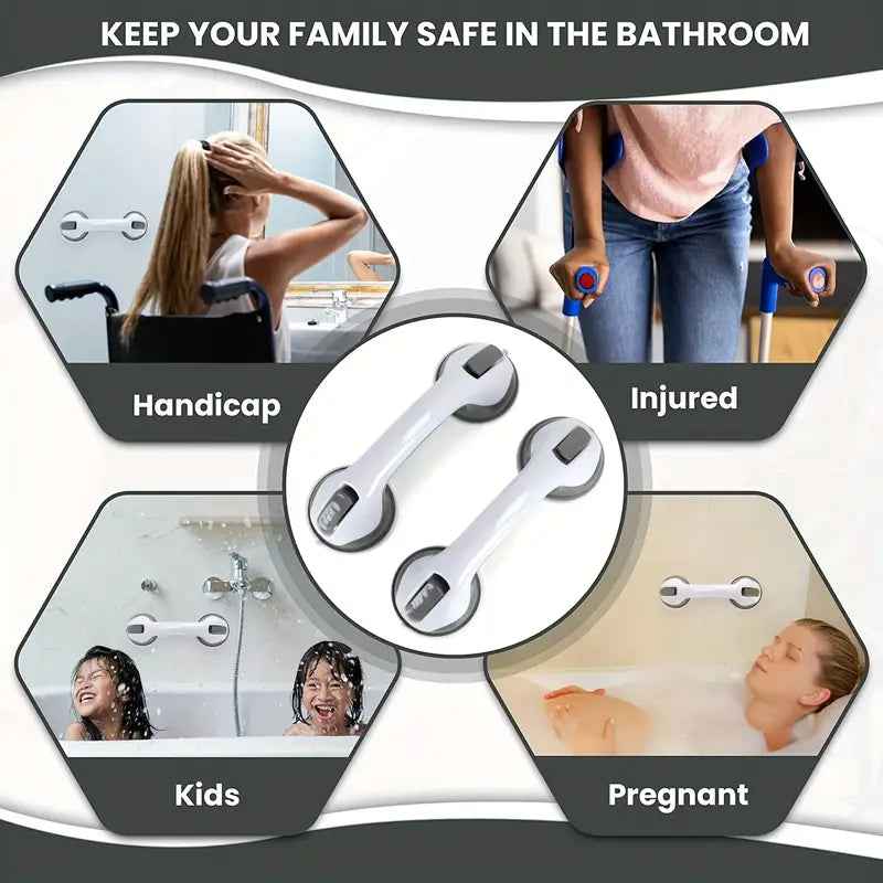 Vacuum Grip Bathroom Safety Bar